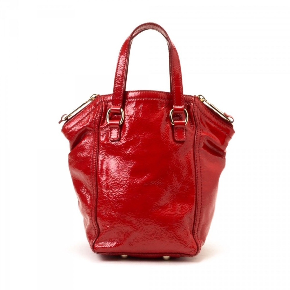 Stunning!YSL mini downtown patent red purse - Picture 2 of 9
